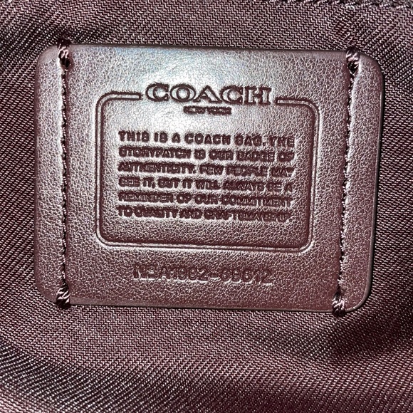 New Coach Dreamer Whipstitch Leather Satchel Bag Purse in Colorblock Tan - Picture 15 of 16